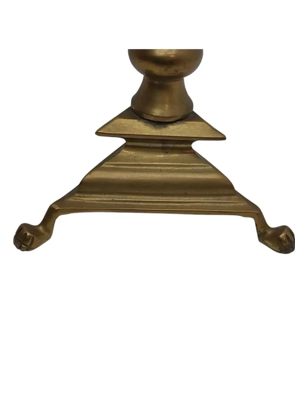 Vintage Brass Candlestick Holder Ornate Tall Pillar Stand 16
